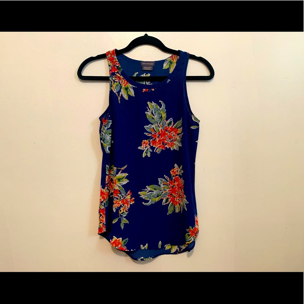 Van Heusen Sheer Floral Dress Tank